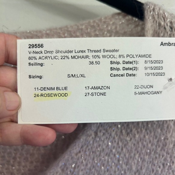 Women's Ambra Sweater L Rosewood - Picture 6 of 11